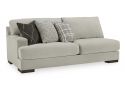 6 Seater Modular L-Shape Sofa in Fabric with Reversible Cushions - Quanda